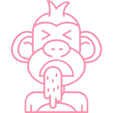 Kızgın simge vektör illüstrasyonu