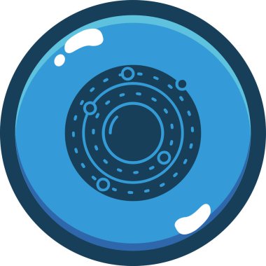 Su. Web simgesi basit illüstrasyon