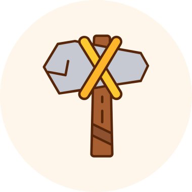 Balta simgesi. Vektör illüstrasyonu