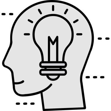 ampul fikri yaratıcılık simgesi