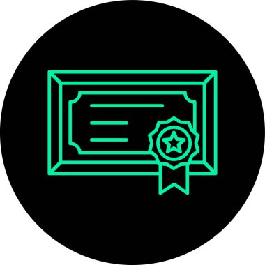 Yıldız simgesinin vektör illüstrasyonu