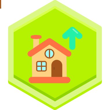 Gayrimenkul mülk vektör illüstrasyonu