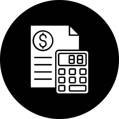 hesap makinesi simgesi vektör illüstrasyonu