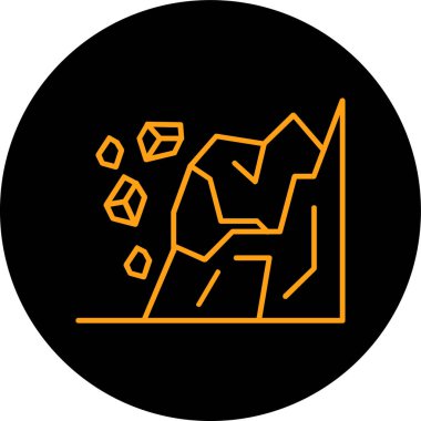 Siyah bir simgenin vektör illüstrasyonu