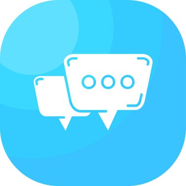 Sohbet simgesi vektör illüstrasyonu