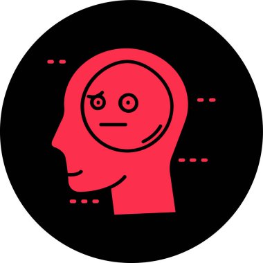 Baş simge vektör çizim