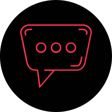 konuşma balonu simgesi, vektör illüstrasyon tasarımı