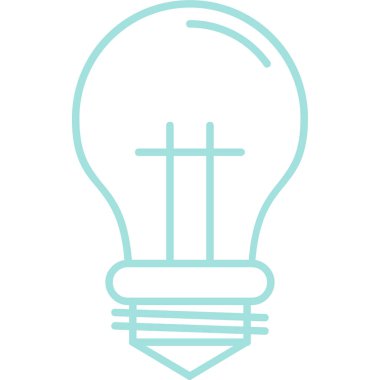 ampul simgesi vektör illüstrasyonu