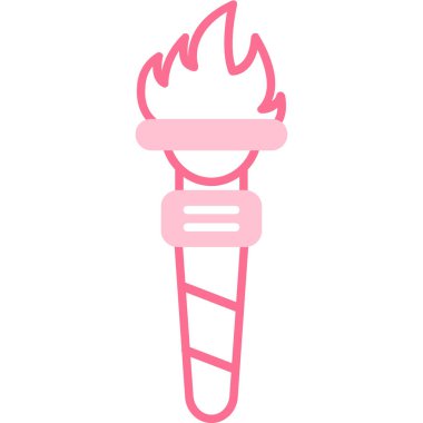 Tatlı bir dondurma çizgi film ikonunun vektör çizimi
