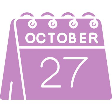 7 Ekim tarihi için bir takvimin çizimi