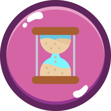 kum saati ikonu vektör illüstrasyonu