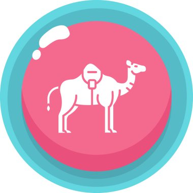 Deve. Web simgesi basit illüstrasyon