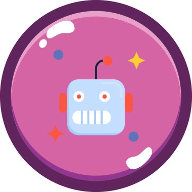 robot. Web simgesi basit tasarım