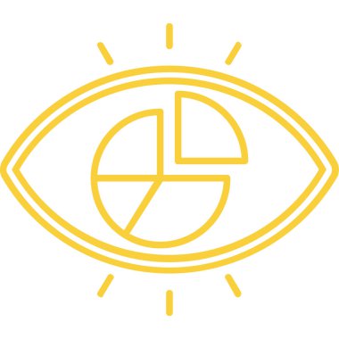 Göz simgesi vektör illüstrasyonu