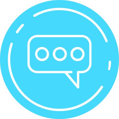 Konuş. Web simgesi basit illüstrasyon