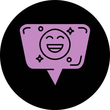 Gülümseyen bir kızın vektör çizimi