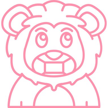 Tatlı bir ayı çizgi filminin vektör çizimi