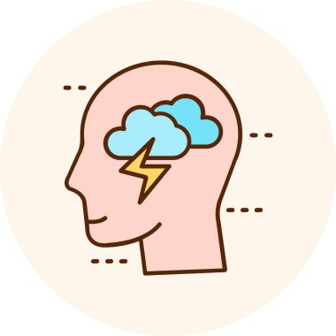 Bulut simgesi vektör illüstrasyonu