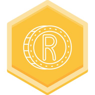 Bir harf simgesinin vektör illüstrasyonu