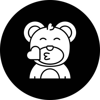 sevimli ayı karikatür vektör çizim