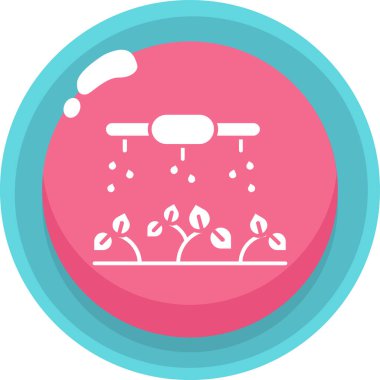 Bir çiçek simgesinin vektör illüstrasyonu