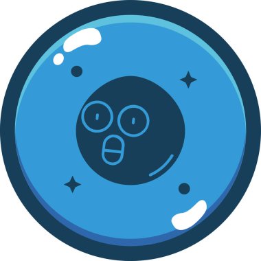 Ay. Web simgesi basit illüstrasyon