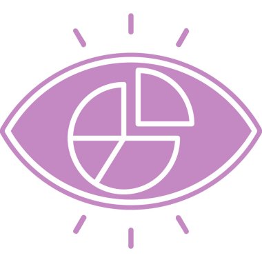 Göz simgesi vektör illüstrasyonu