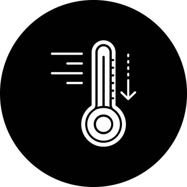 Termometre. Web simgesi basit tasarım