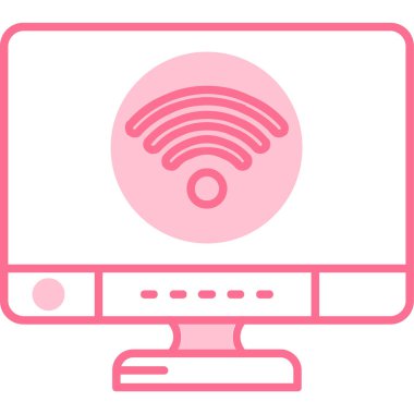 Bilgisayar. Web simgesi basit illüstrasyon