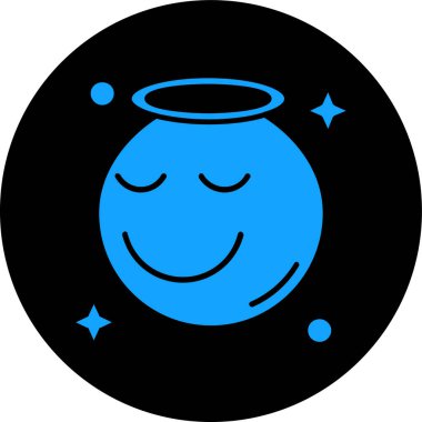 Ay. Web simgesi basit illüstrasyon