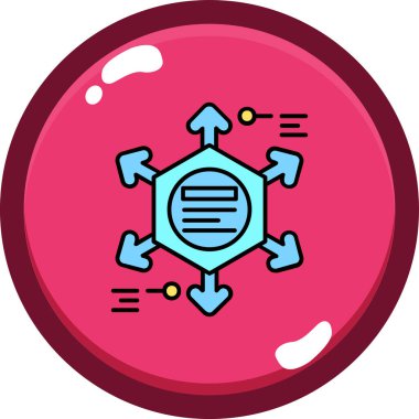 Virüs. Web simgesi basit illüstrasyon