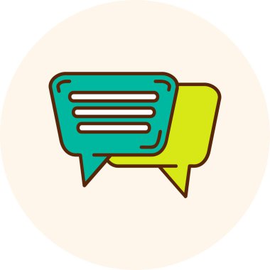 Konuşma baloncukları ikon vektör çizimi