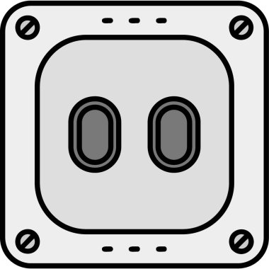 Soket simge vektör çizim