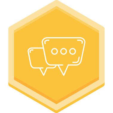 konuşma balonu simgesi, vektör illüstrasyonu