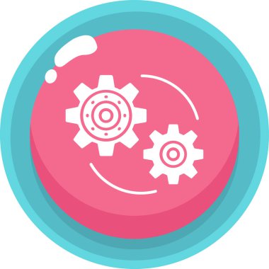 ayar vektörü düz daire simgesi