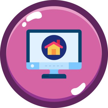 ev simgesi vektör illüstrasyonu