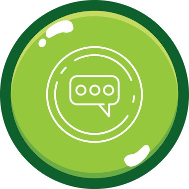 Sohbet simgesi vektör illüstrasyonu