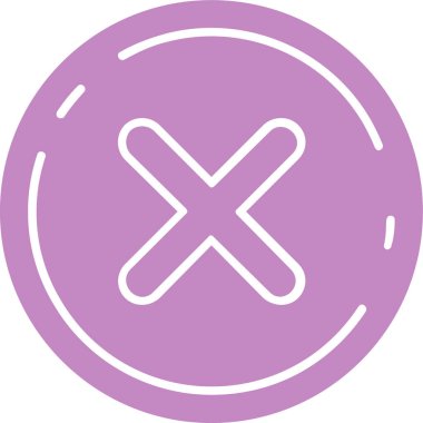 çapraz simge vektör illüstrasyonu