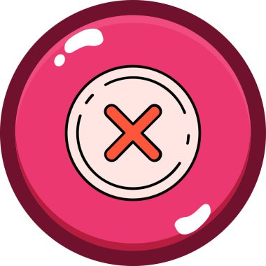 - Hayır. Yasak işaret simgesi, vektör illüstrasyonu