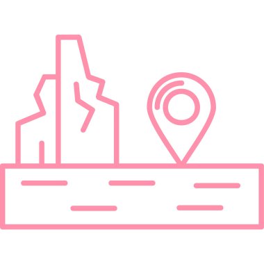 navigasyon simgesi vektör illüstrasyonu