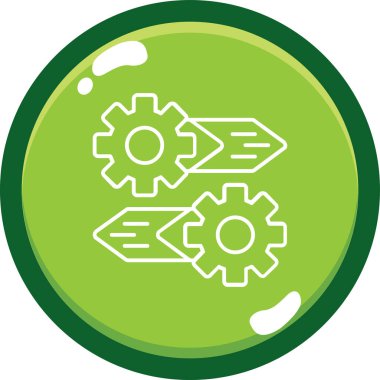 Teçhizat Web simgesi basit illüstrasyon