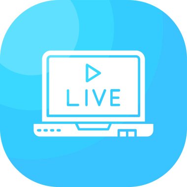 Düz bir şekilde canlı simge