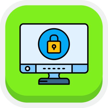 bilgisayar güvenlik kilidi simgesi