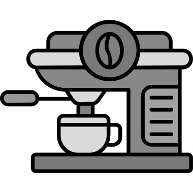 Kahve makinesi simgesi, taslak biçimi