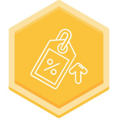 Etiket vektör simgesi modern basit vektör illüstrasyonu