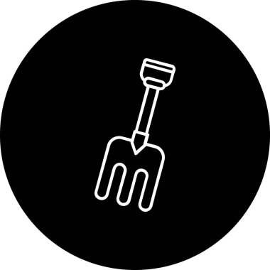 illustration vector graphic of shovel icon template design