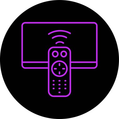 Vektör TV simgesi illüstrasyonu