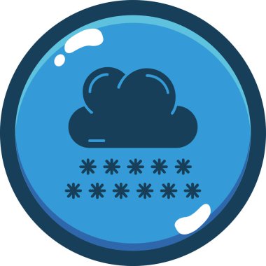 Bulut. Web simgesi basit illüstrasyon