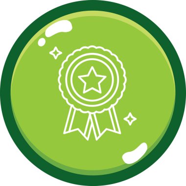 rozet simgesi vektör illüstrasyonu