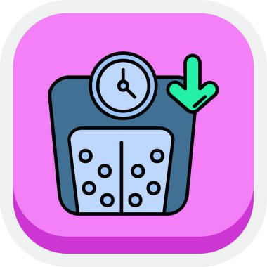 çalar saat simgesi, basit vektör çizim